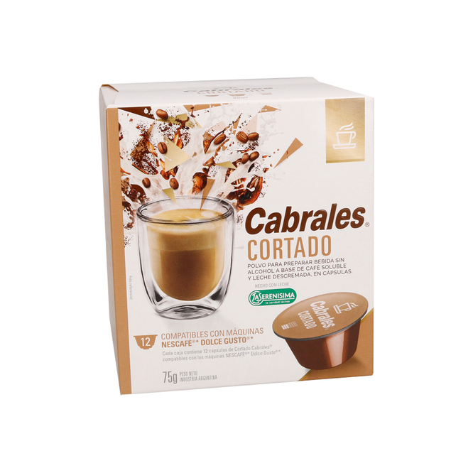 CAFE CORTADO ECAPS CABRALES 75GR 12UN