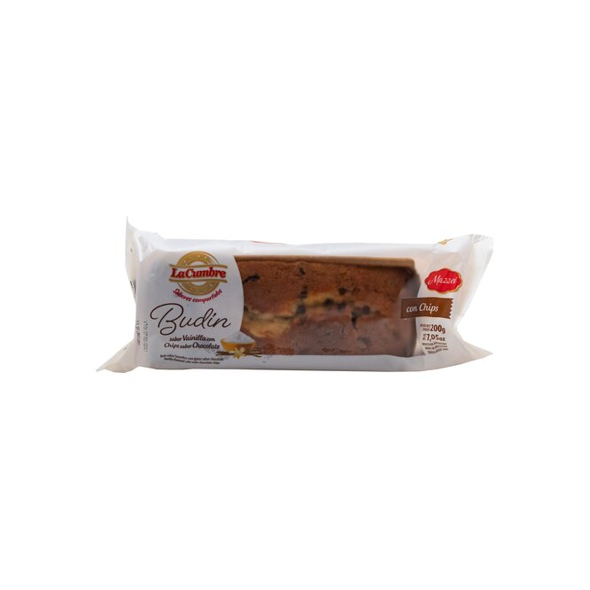 BUDIN S/VAIN/CHIPS DE CHOC MAZZEI 200GR