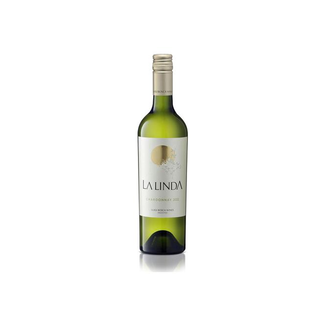 Vino fino chardonnay en botella La Linda 750 ml