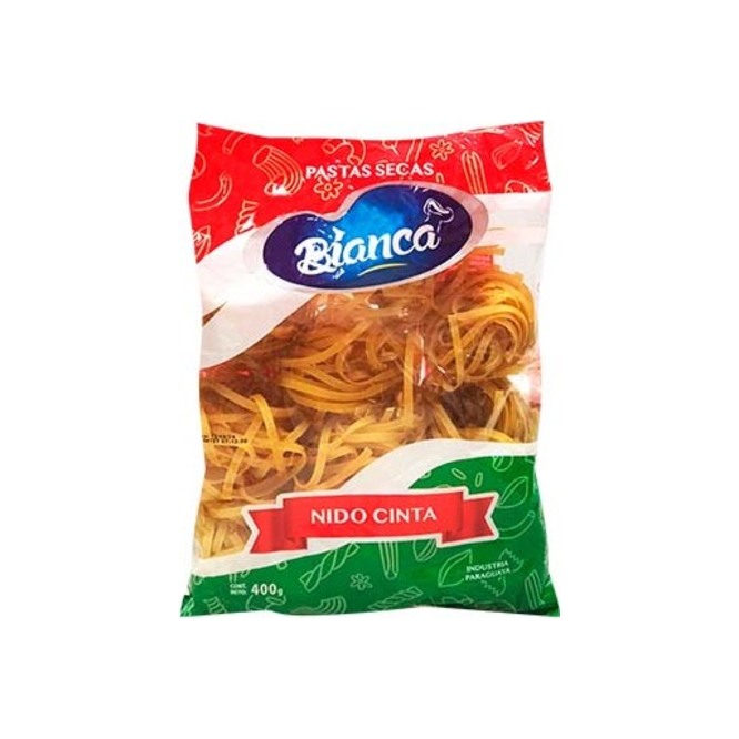 Fideo nidos cinta paquete Bianca 400 gramos