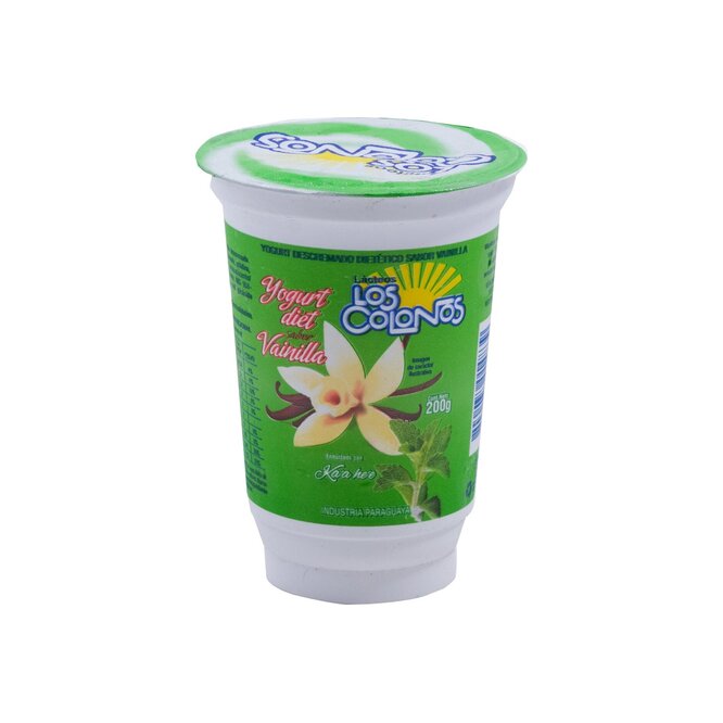 Yoghurt dietetico sabor vainilla Los colonos 200 gramos