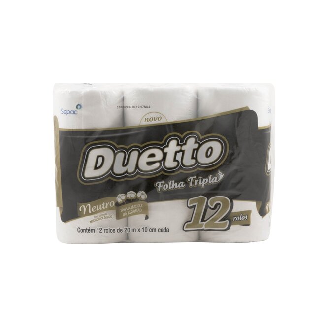 PAPEL HIG DUETTO TRIP HOJ NEUT 20MT/12UN