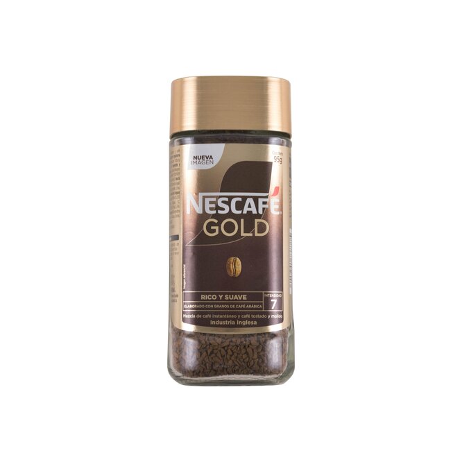 Café instantáneo Gold mezcla en frasco Nescafé 95 Gramos