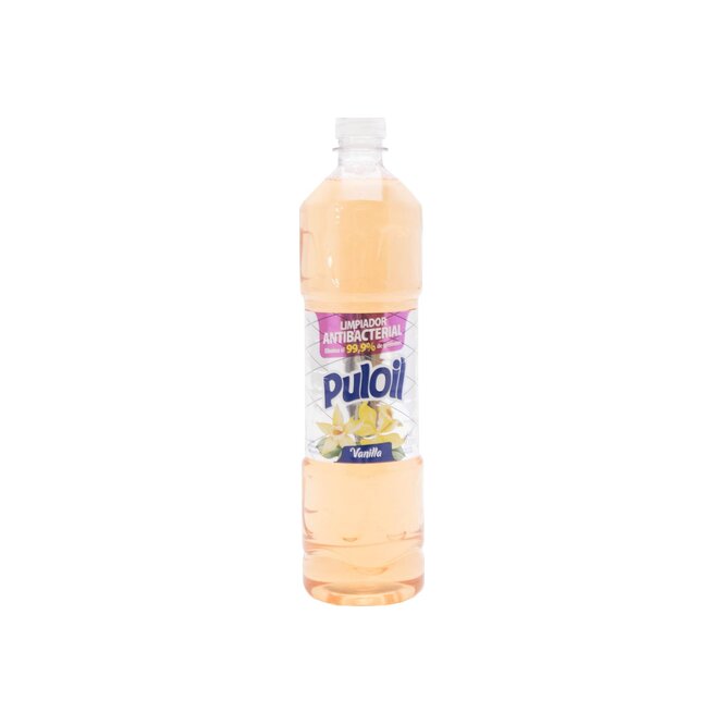 Limpiador desinfectante multisuperficies aroma vainilla botella descartable Puloil 900 ml