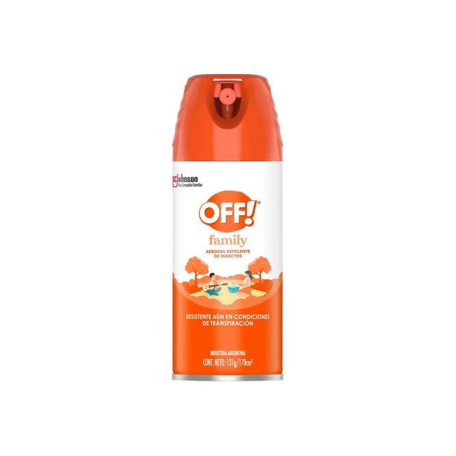 Repelente de insectos en aerosol family Off 131 gramos
