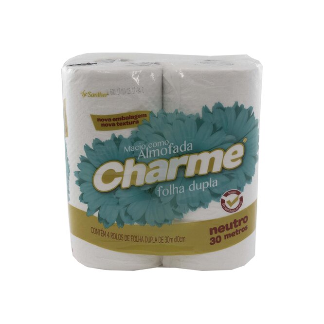 PAPEL HIGIENICO DOBLE HOJA NEUTRO 30M X