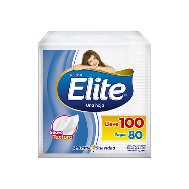 Servilletas de 24x24cm Elite 100 unidades
