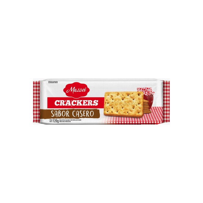Galletitas saladas sabor casero crackers Mazzei 120 gramos