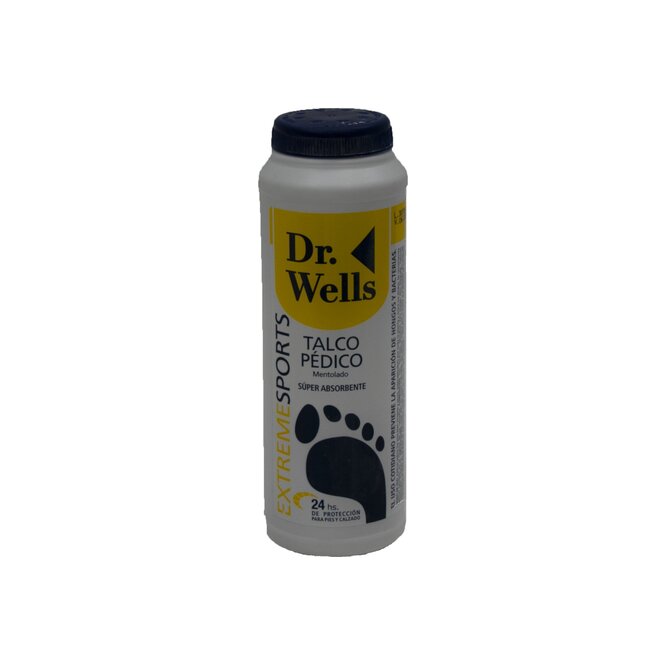 Talco pédico Wells 100 gramos