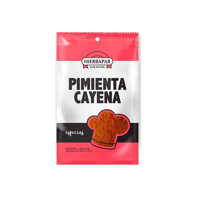 Pimienta cayena paquete Hierbapar 15 gramos