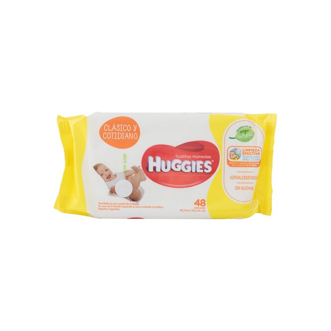 TOALLITA HUM. HUGGIE TRIP/PROTECCI. 48UN