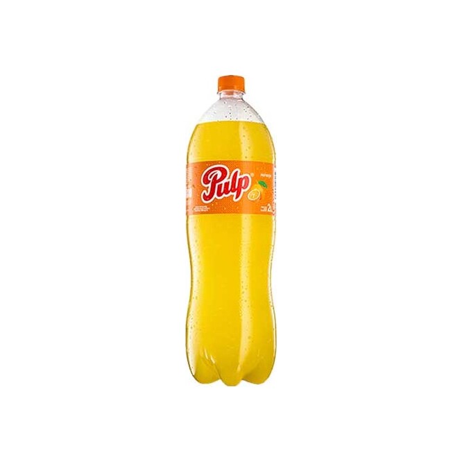 Gaseosa sabor naranja botella descartable Pulp 2 litros