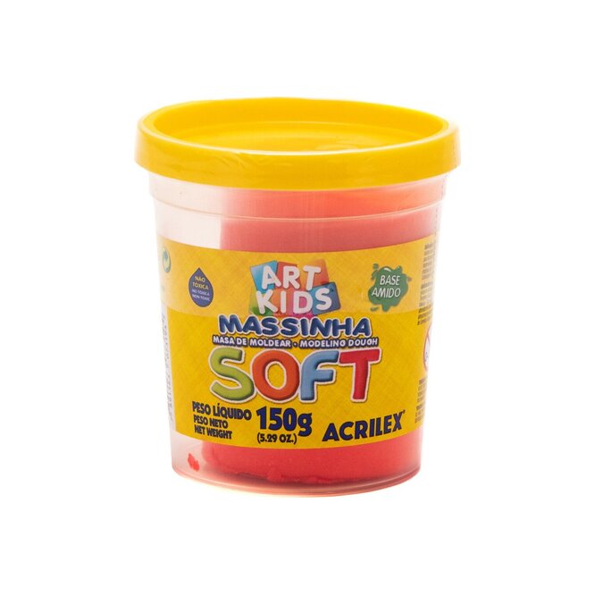 PLASTILINA SOFT COLOR ROJO 150GR ACRILEX