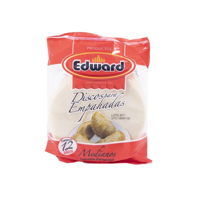 Disco para empanada para freír mediano Edward 12 unidades