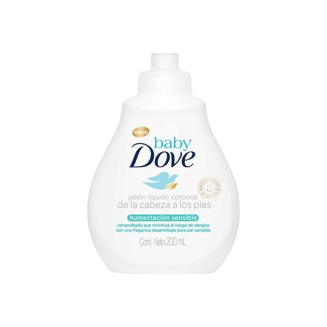 Jabón liquido humectación sensible Baby Dove 200 ml