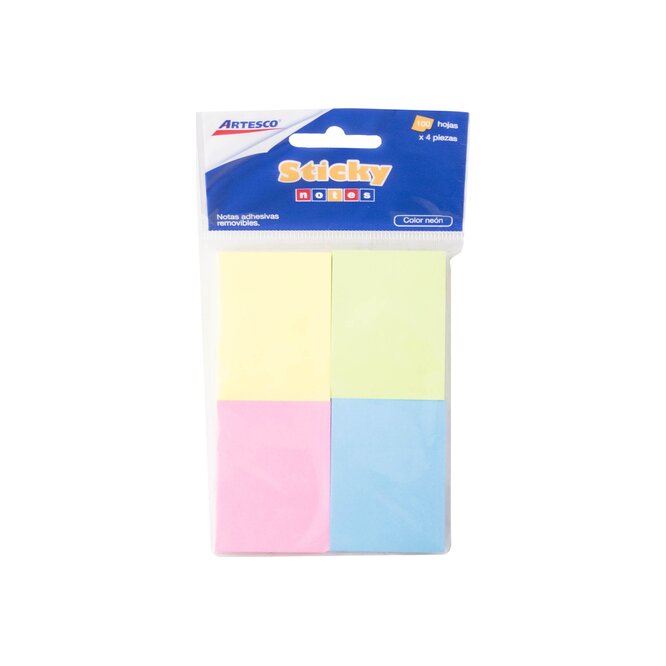 BLOCK NOTES COLOR NEON 400UN ARTESCO