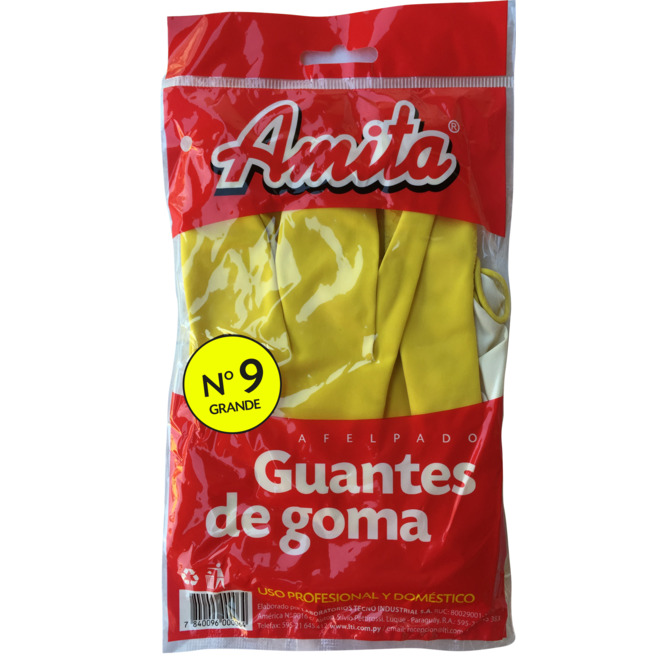 GUANTES DE GOMA Nª9