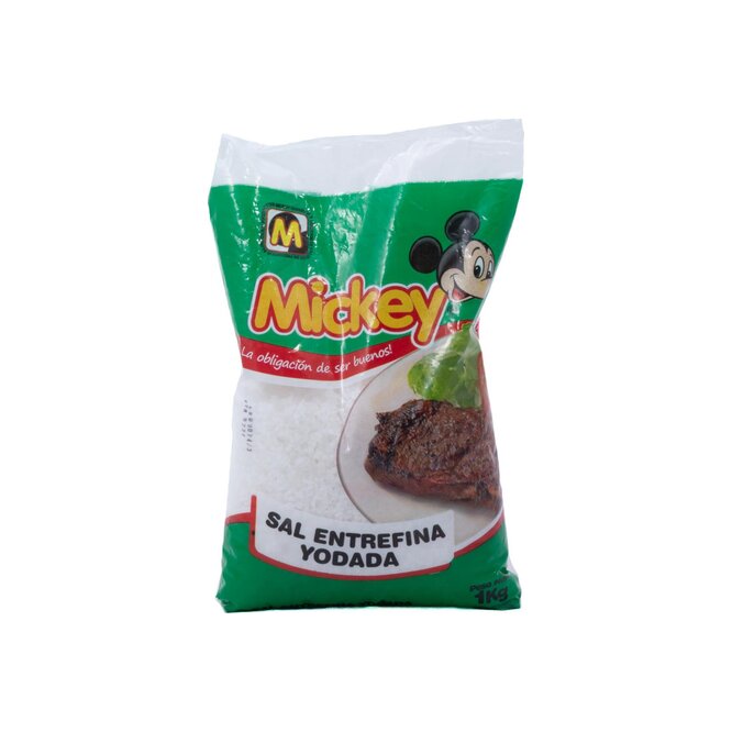 Sal Entrefina Yodada Mickey 1 kilo