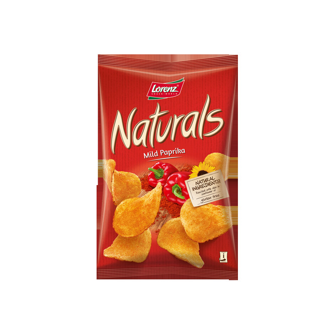 Papas naturals sabor pimenton Lorenz 100 gramos