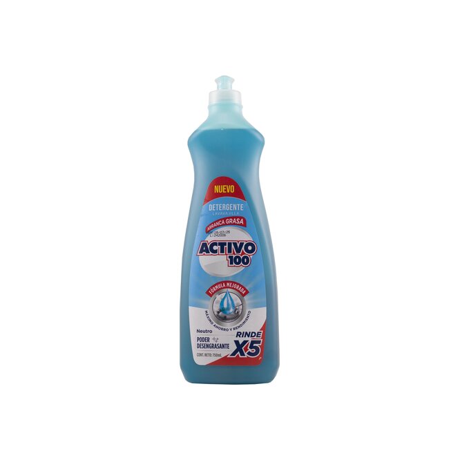 Detergente lavavajilla neutro botella Activo 750 ml