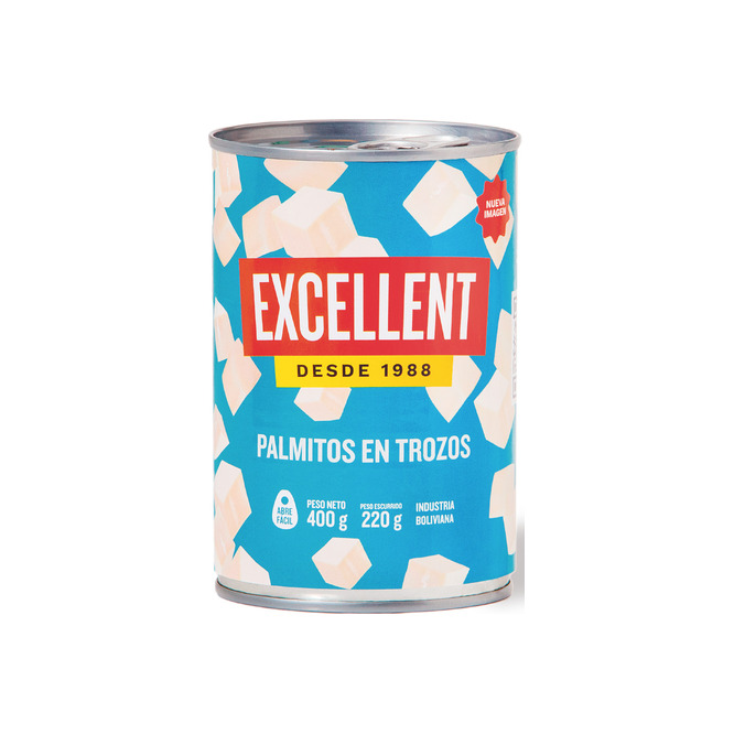 PALMITOS E/TROZOS 400GR EXCELLENT LAT
