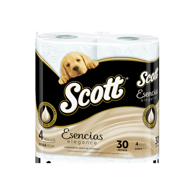 PAPEL HIGIENICO ESENCIAS 30MT SCOTT 4UN