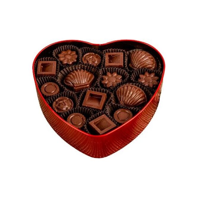 Chocolate en caja de corazon por unidad