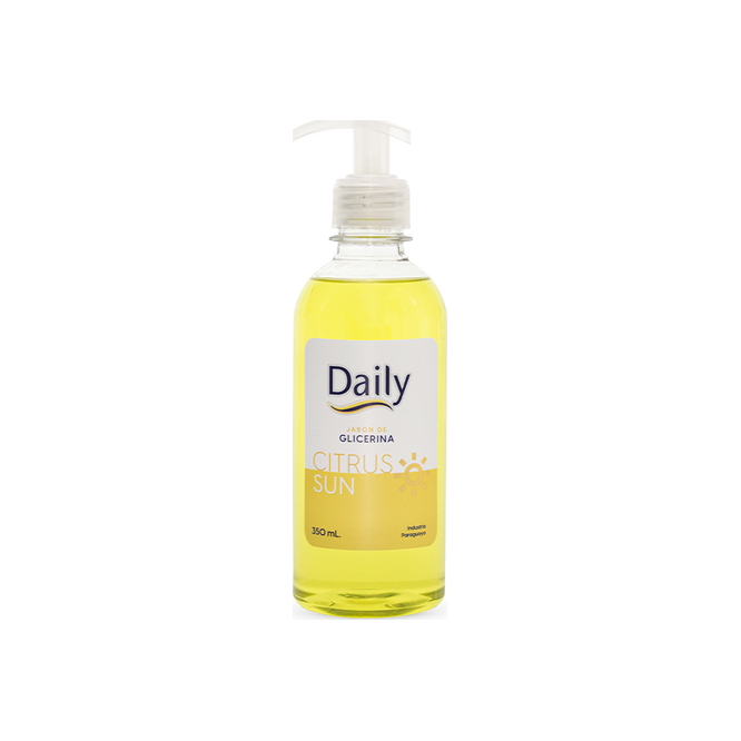 Jabón líquido citrus sun con dosificador botella Daily 350 ml