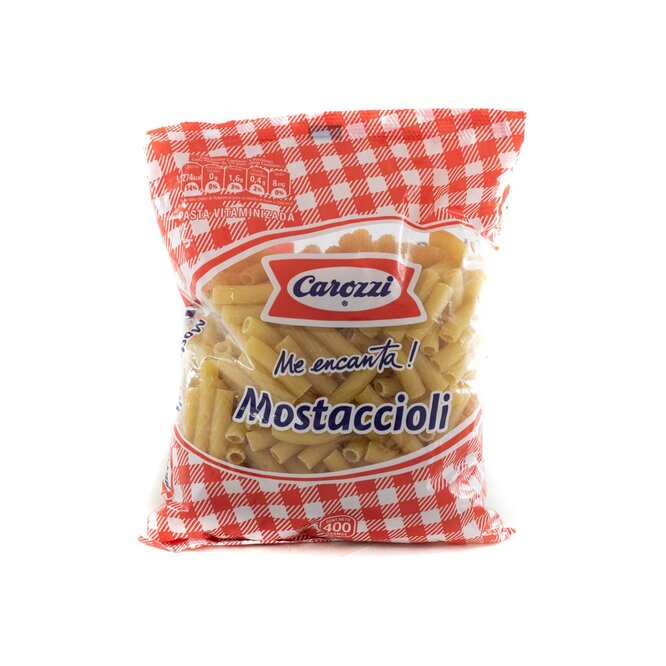 Fideo Mostaccioli en paquete Carozzi 400 gramos