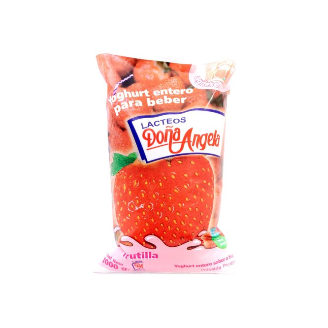 Yogurt sabor a frutilla sachet Doña Angela 1 litro
