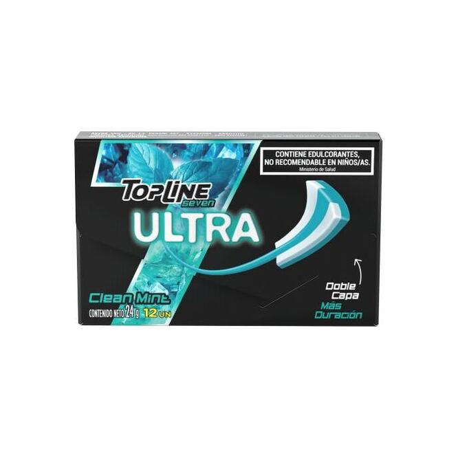 Chicle ultra clean 7 Topline 24 gramos