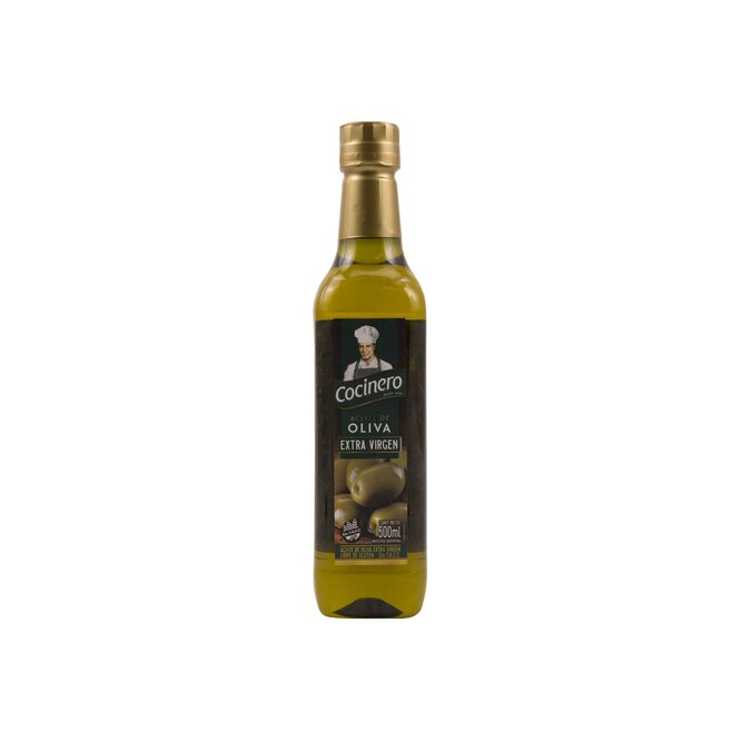 Aceite de oliva extra virgen en botella Cocinero 500 ml