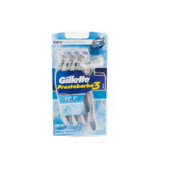 Máquina de afeitar desechable pb ultra grip presto barba en paquete Gillette 4 unidades