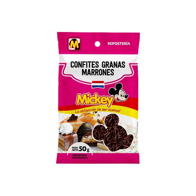 Confites granas marrones Mickey 50 gramos