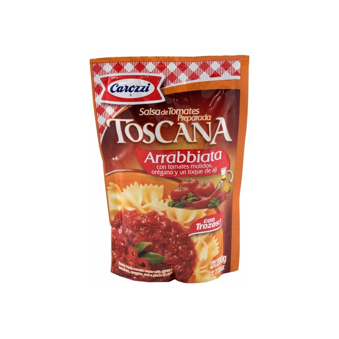 Salsa Toscana Arrabiata doy pack Carozzi 200 gramos
