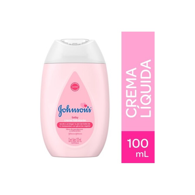 Crema hidratante baby frasco Johnson’s 100 ml