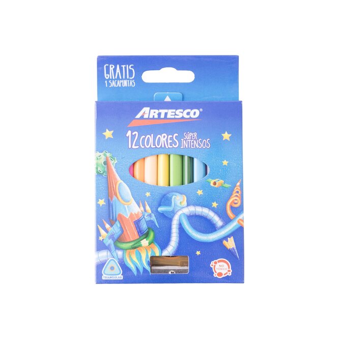 LAPICES DCOLOR 12UNSACAPUNTAS ARTESCO