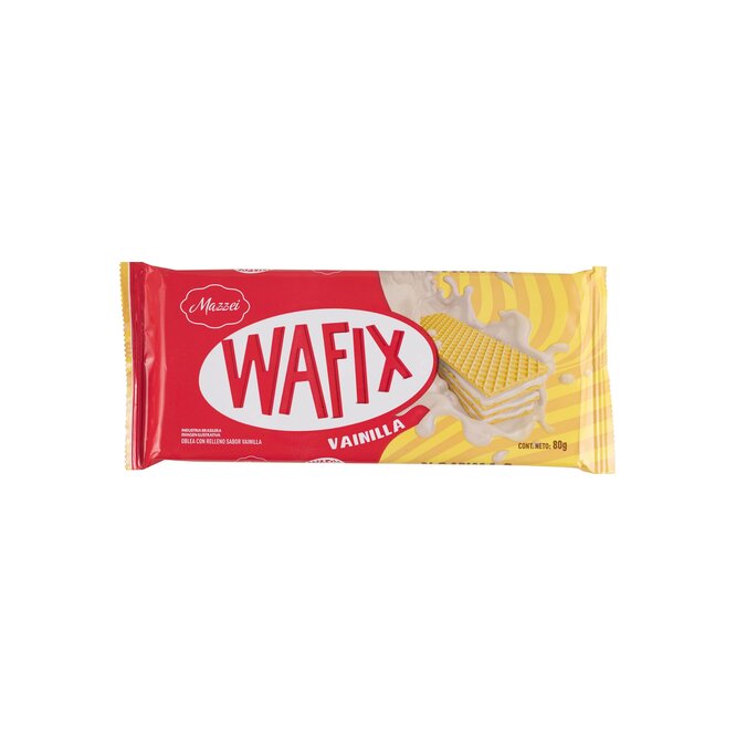 Galletitas wafer sabor vainilla Mazzei 80 gramos
