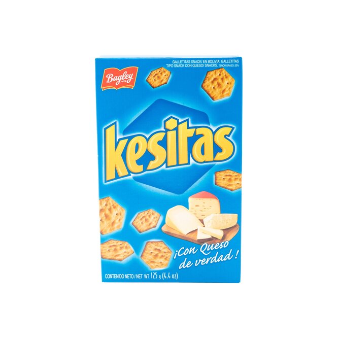 Galletitas sabor queso en caja Kesitas 125 gramos