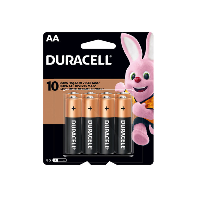 Pila AA Duracell 8 unidades