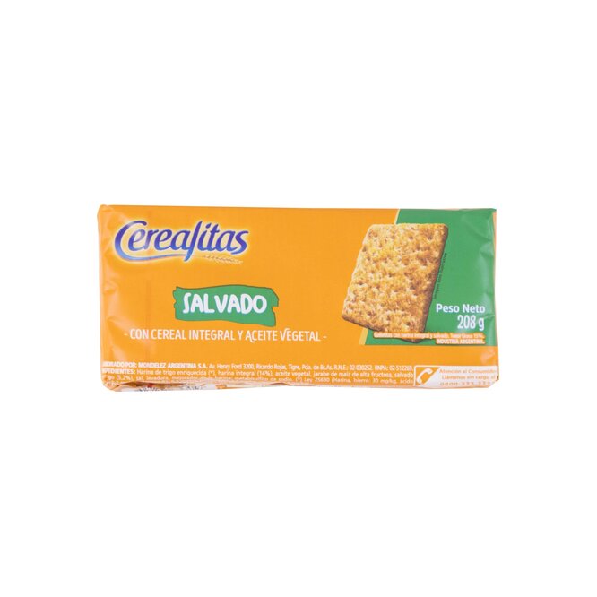 Galletitas de salvado Cerealitas 208 gramos