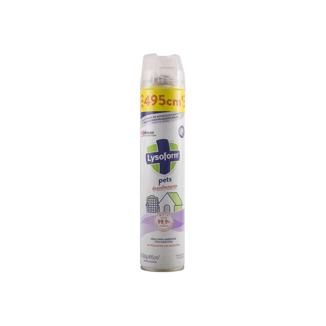 Desinfectante para mascotas en aerosol Lysoform 360g