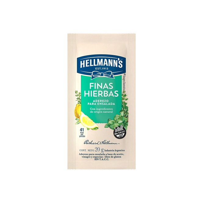 ADEREZO FINAS HIERBAS HELLMANN'S 950GR