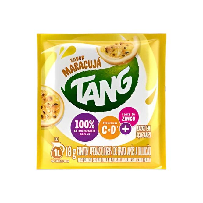 Jugo en polvo sabor mburukuya para 1 litro Tang 18 gramos