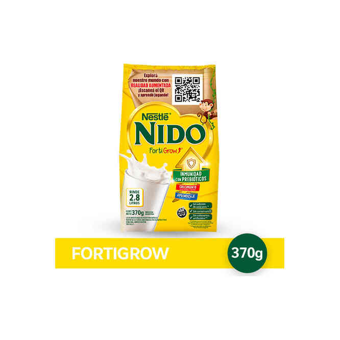 Leche en Polvo Fortificada Nido 370 gramos