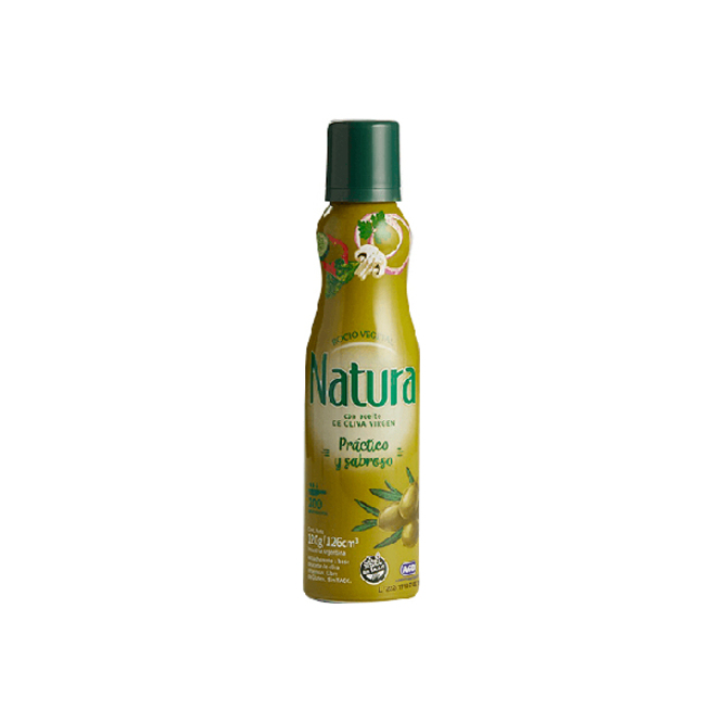 Aceite rocío vegetal con oliva extra virgen en botella Natura 120 gramos