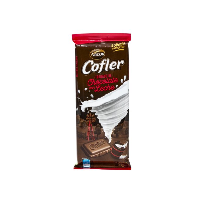 Chocolate con leche paquete en tableta Arcor 55 gramos