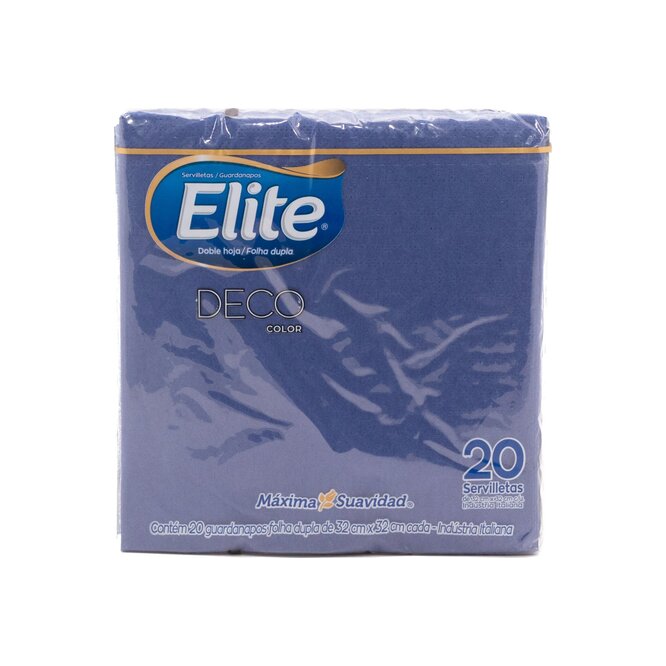 SERVILLETAS DOBLE HOJA 20UN ELITE COLOR