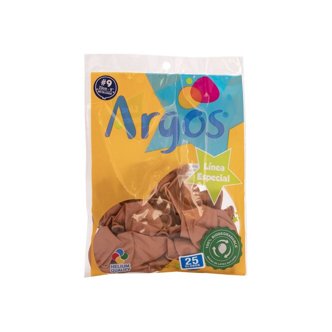 GLOBOS METALIZADOS ROSEGOLD 25UN ARGOS