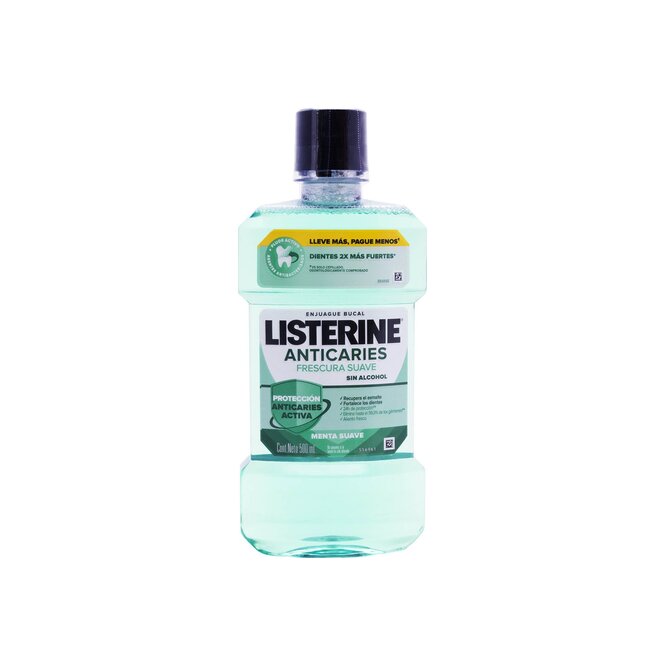 ENJUAGUE BUC LISTERINE ANTICAR SUA 500ML